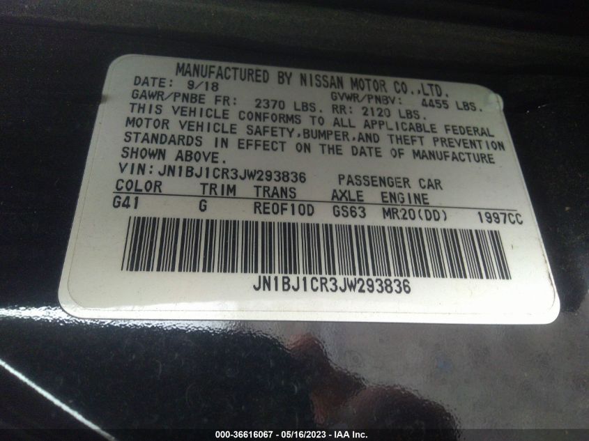 2018 NISSAN ROGUE SPORT S - JN1BJ1CR3JW293836