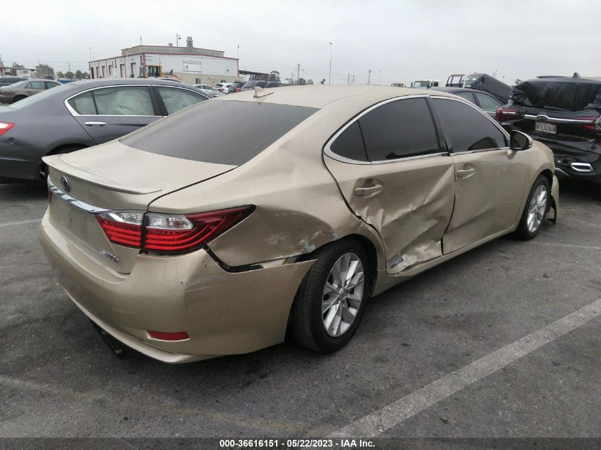2013 LEXUS ES 300H HYBRID - JTHBW1GG2D2015995
