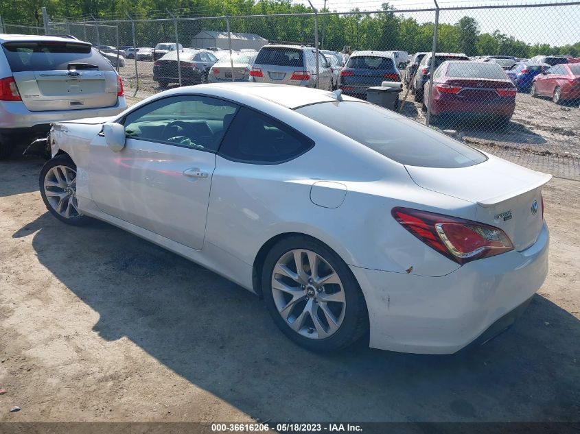 2013 HYUNDAI GENESIS COUPE 2.0T PREMIUM KMHHT6KD0DU100591