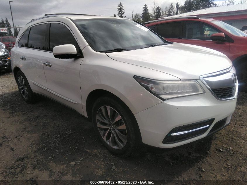 2016 ACURA MDX W/TECH/W/TECH - 5FRYD4H41GB048395