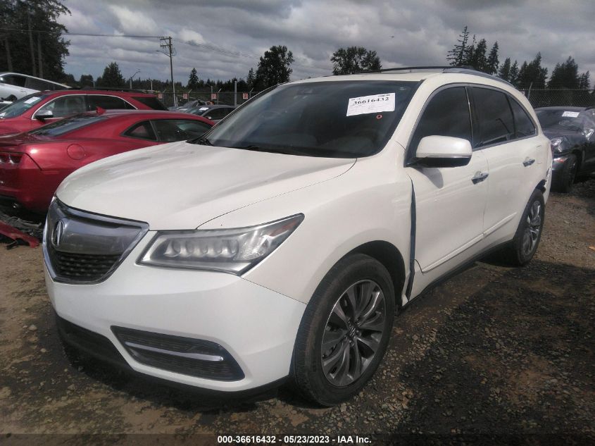 2016 ACURA MDX W/TECH/W/TECH - 5FRYD4H41GB048395