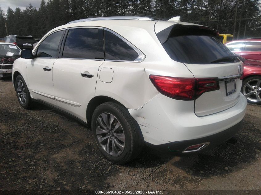 2016 ACURA MDX W/TECH/W/TECH - 5FRYD4H41GB048395