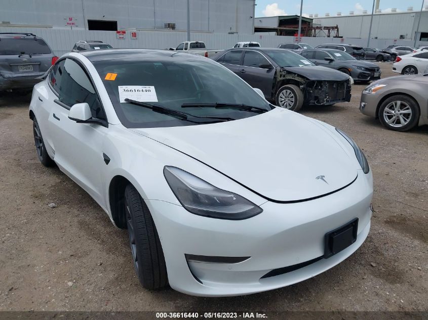 2022 TESLA MODEL 3 - 5YJ3E1EA4NF201205