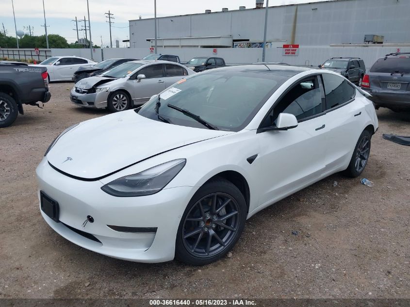 2022 TESLA MODEL 3 - 5YJ3E1EA4NF201205
