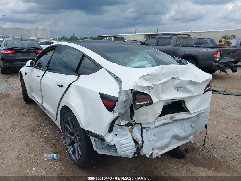 2022 TESLA MODEL 3 - 5YJ3E1EA4NF201205