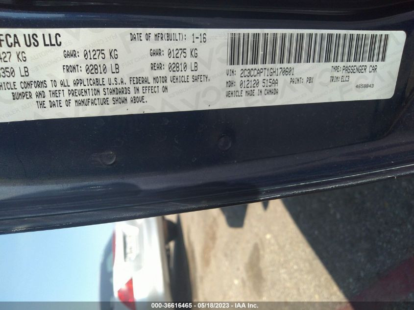 2016 CHRYSLER 300 300C PLATINUM - 2C3CCAPT1GH170601