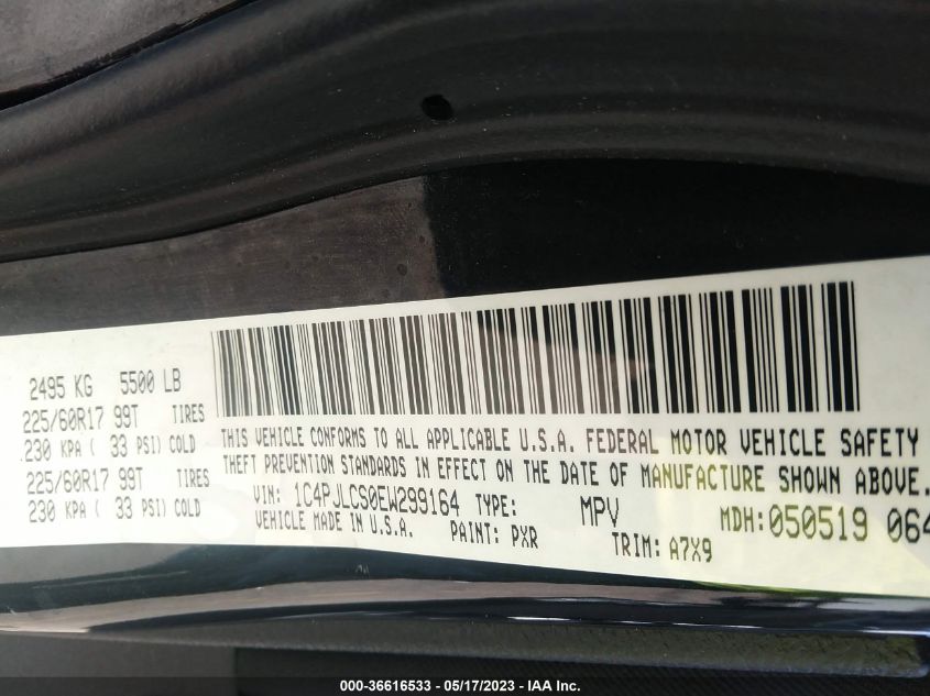 2014 JEEP CHEROKEE LATITUDE - 1C4PJLCS0EW299164