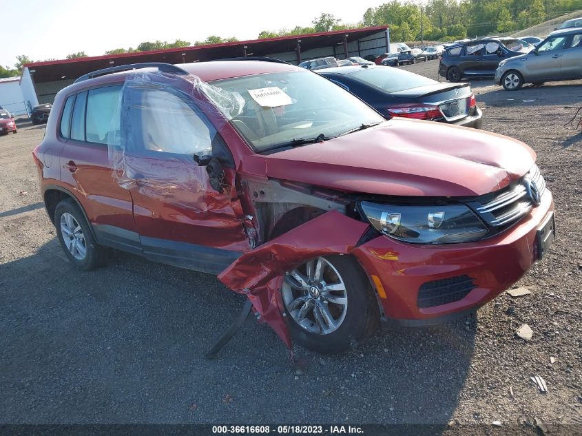 2016 VOLKSWAGEN TIGUAN S - WVGBV7AX1GW035289