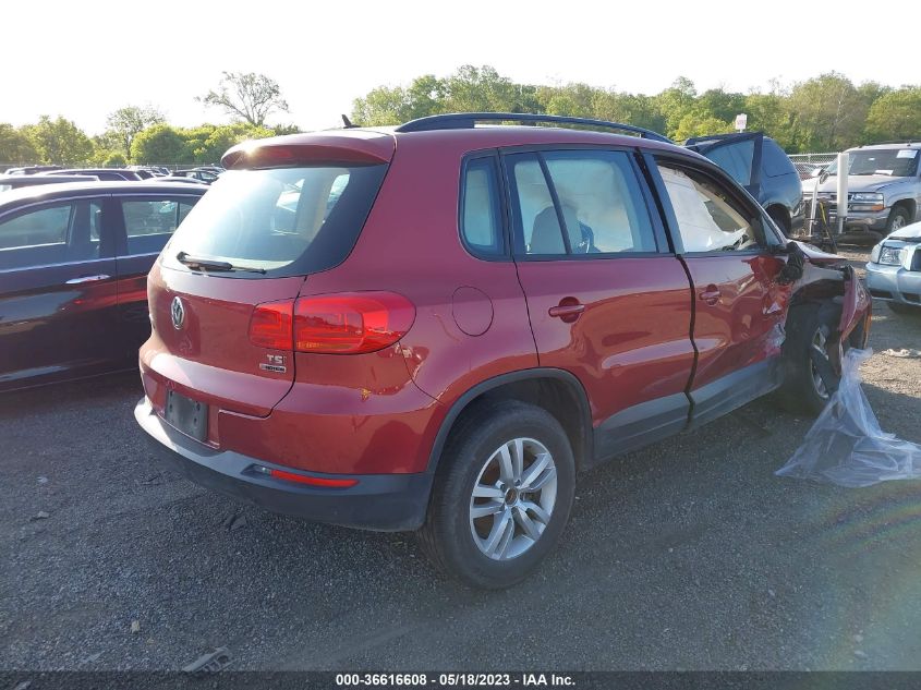 2016 VOLKSWAGEN TIGUAN S - WVGBV7AX1GW035289