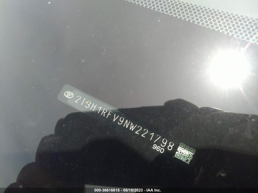 2022 TOYOTA RAV4 LE - 2T3H1RFV9NW221798