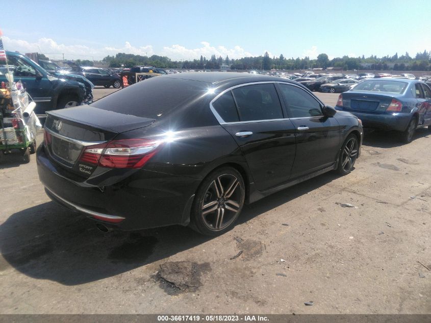 2016 HONDA ACCORD SEDAN SPORT - 1HGCR2F59GA171997