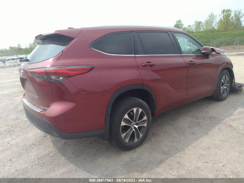 2020 TOYOTA HIGHLANDER XLE 5TDHZRBH5LS003770