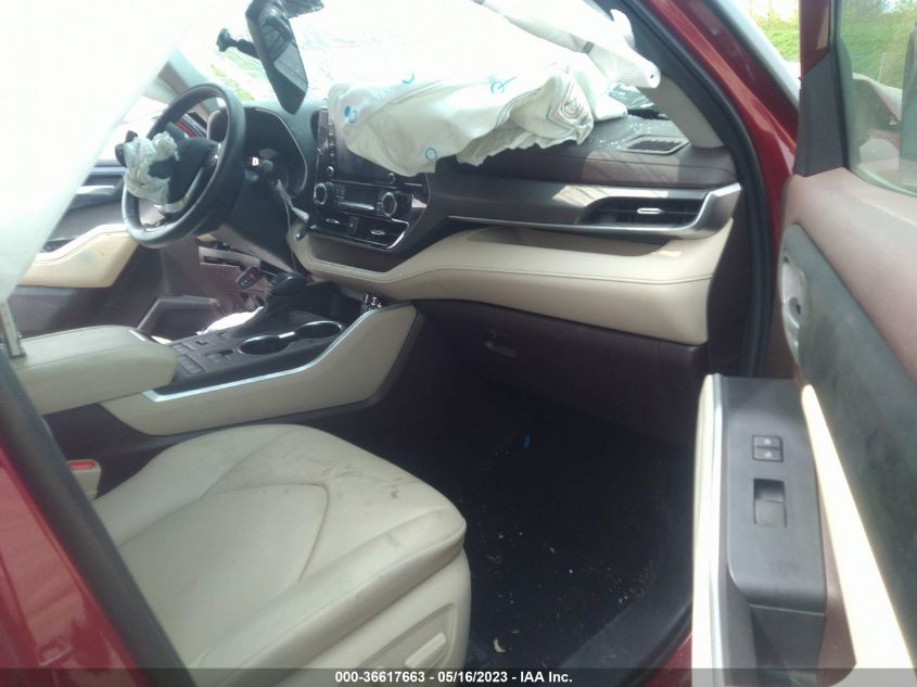 2020 TOYOTA HIGHLANDER XLE 5TDHZRBH5LS003770