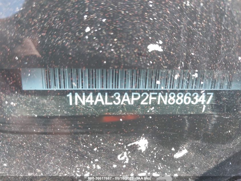 2015 NISSAN ALTIMA 2.5 S - 1N4AL3AP2FN886347