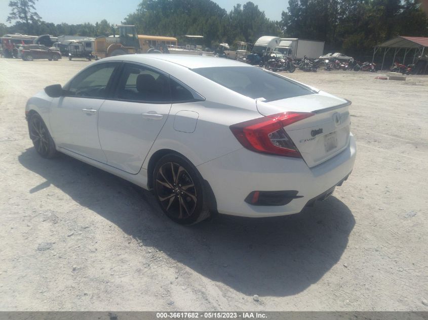 2019 HONDA CIVIC SEDAN SPORT - 2HGFC2F88KH599093