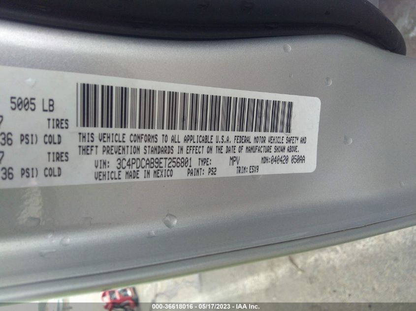 2014 DODGE JOURNEY AMERICAN VALUE PKG - 3C4PDCAB9ET256801