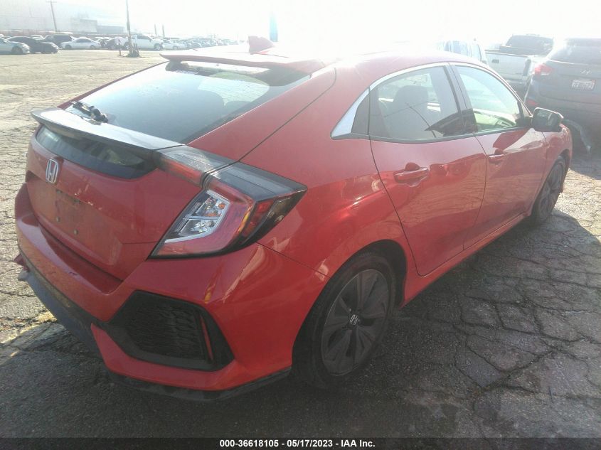 2018 HONDA CIVIC HATCHBACK EX - SHHFK7H59JU423965
