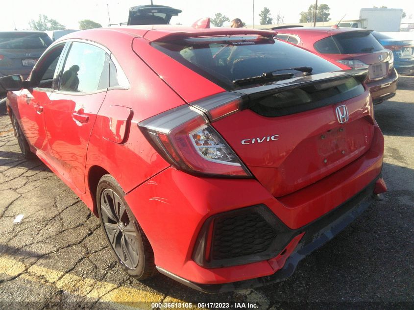 2018 HONDA CIVIC HATCHBACK EX - SHHFK7H59JU423965