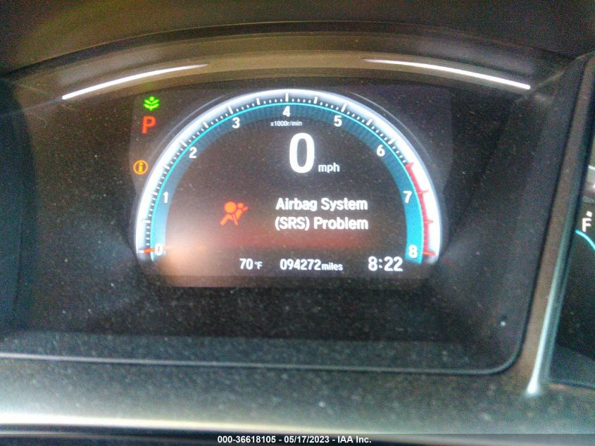 2018 HONDA CIVIC HATCHBACK EX - SHHFK7H59JU423965