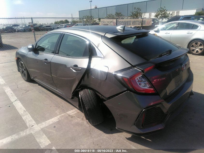 2018 HONDA CIVIC HATCHBACK EX - SHHFK7H51JU407484