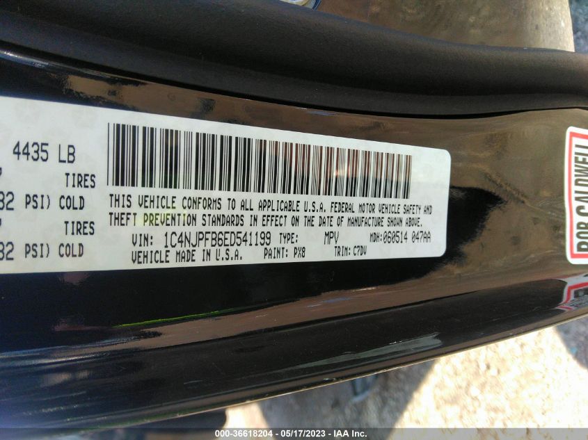 2014 JEEP PATRIOT LATITUDE - 1C4NJPFB6ED541199