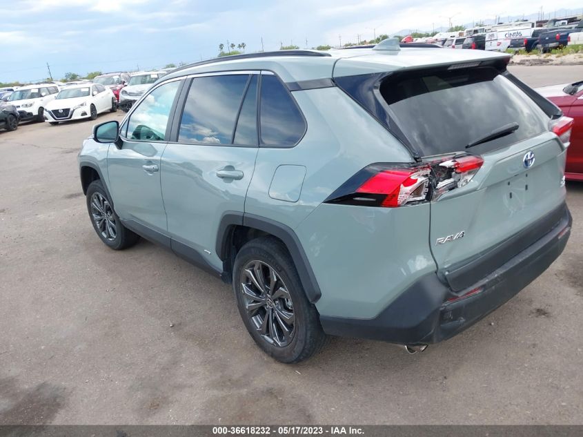 2022 TOYOTA RAV4 HYBRID XLE PREMIUM - 2T3B6RFV7NW035569