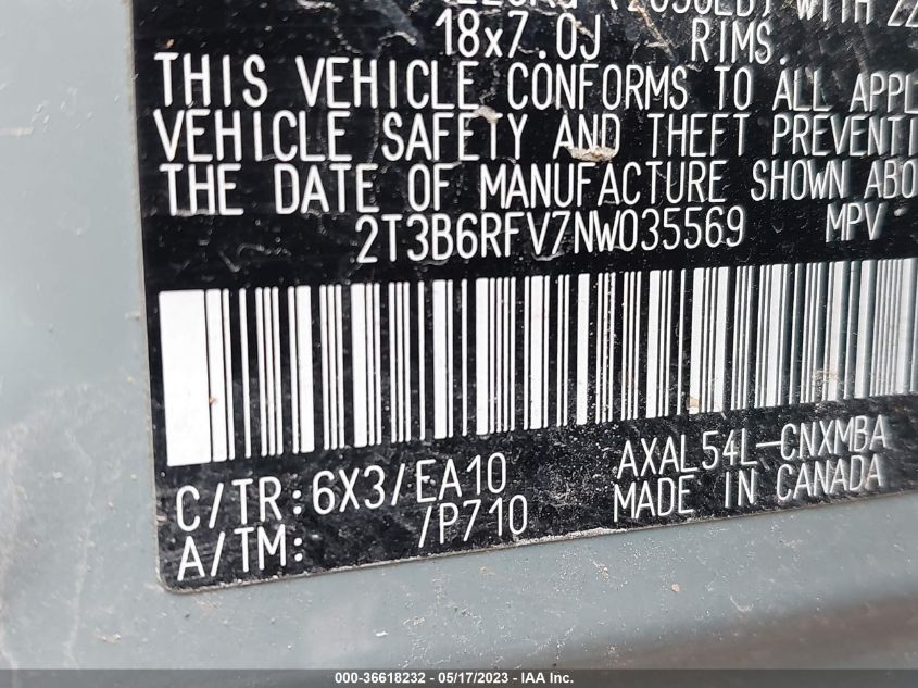 2022 TOYOTA RAV4 HYBRID XLE PREMIUM - 2T3B6RFV7NW035569