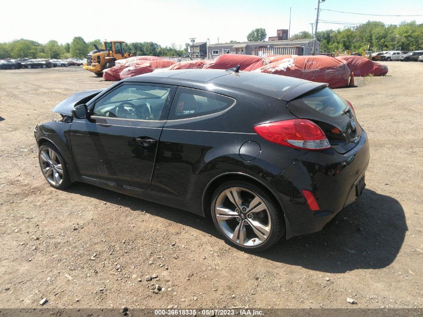2013 HYUNDAI VELOSTER W/GRAY INT - KMHTC6AD3DU095334