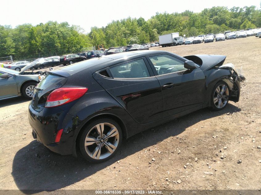 2013 HYUNDAI VELOSTER W/GRAY INT - KMHTC6AD3DU095334