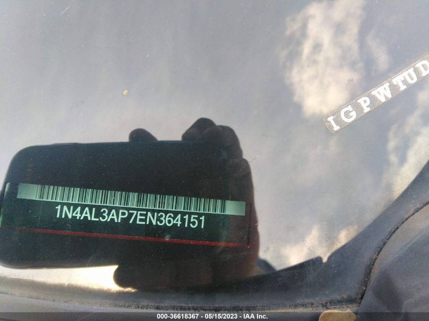 2014 NISSAN ALTIMA 2.5 S - 1N4AL3AP7EN364151