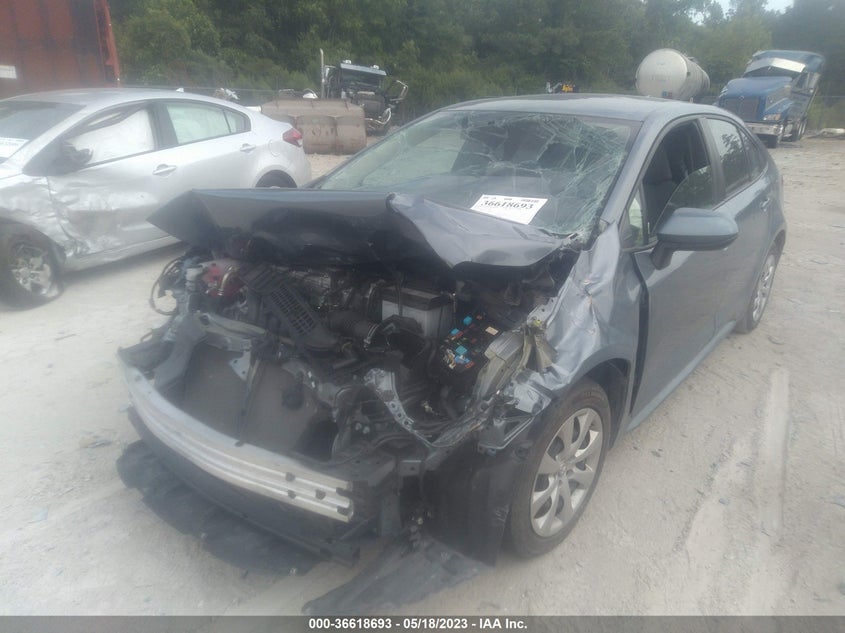 VIN 5YFEPRAEXLP107356 2020 TOYOTA COROLLA LE