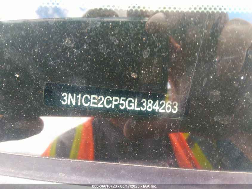 2016 NISSAN VERSA NOTE S/S PLUS/SV/SR/SL - 3N1CE2CP5GL384263