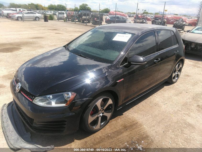 2017 VOLKSWAGEN GOLF GTI S/SE/AUTOBAHN/SPORT - 3VW4T7AU2HM072598