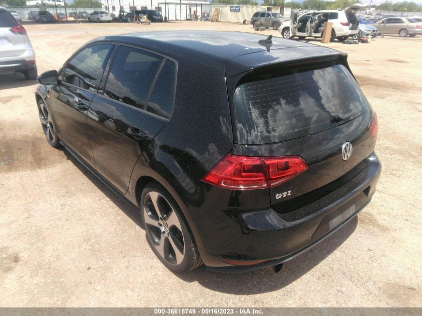 2017 VOLKSWAGEN GOLF GTI S/SE/AUTOBAHN/SPORT - 3VW4T7AU2HM072598