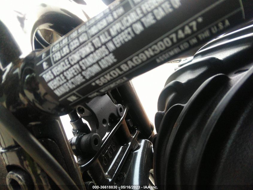2022 INDIAN MOTORCYCLE CO. CHIEF BOBBER ABS 56KDLBAG9N3007447