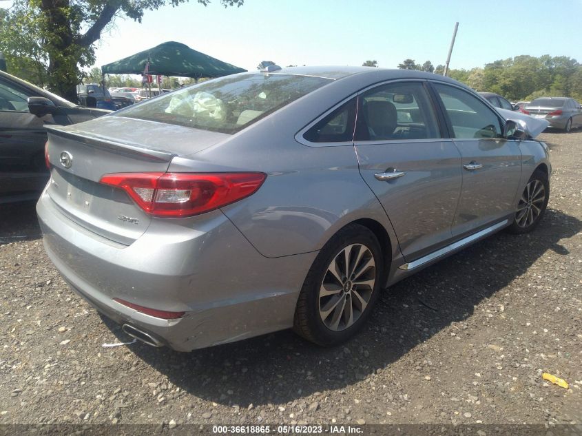 2016 HYUNDAI SONATA 2.4L SPORT - 5NPE34AF0GH357098