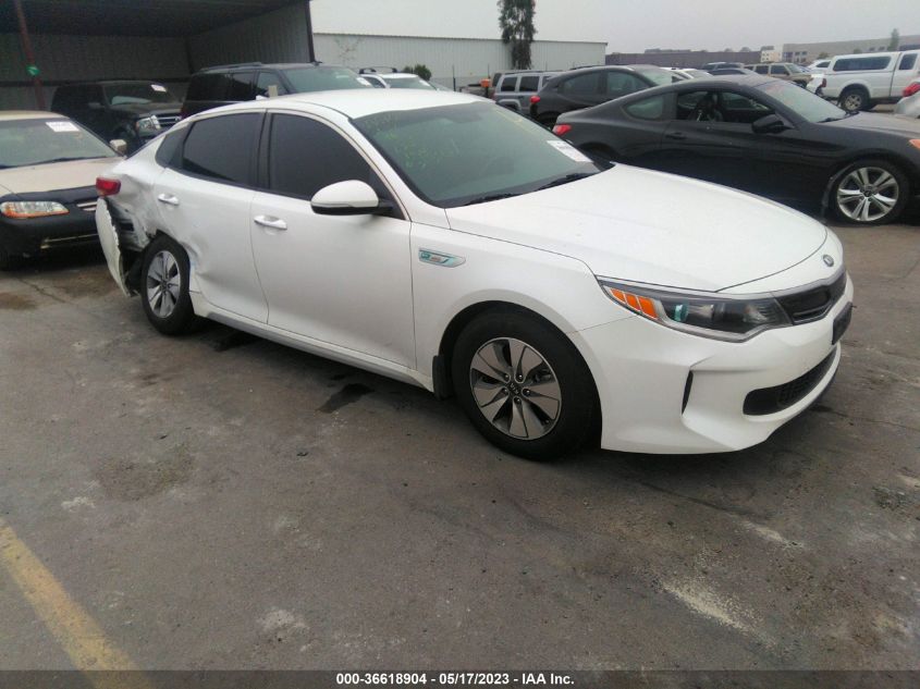 2017 KIA OPTIMA HYBRID BASE - KNAGT4LC6H5008490