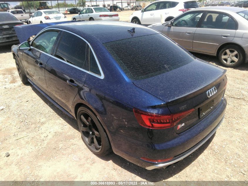 2018 AUDI S4 PREMIUM PLUS - WAUB4BF40JA060629