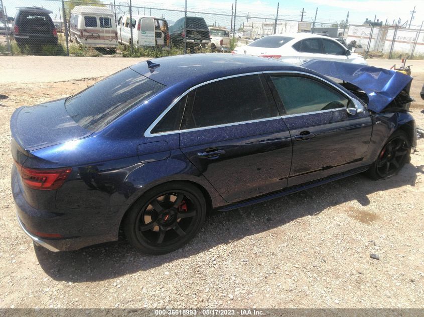 2018 AUDI S4 PREMIUM PLUS - WAUB4BF40JA060629