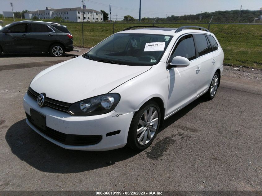 2014 VOLKSWAGEN JETTA SPORTWAGEN TDI W/SUNROOF - 3VWPL7AJ5EM616557
