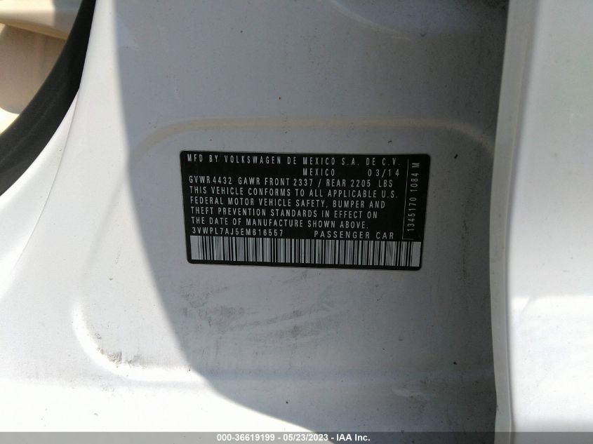 2014 VOLKSWAGEN JETTA SPORTWAGEN TDI W/SUNROOF - 3VWPL7AJ5EM616557