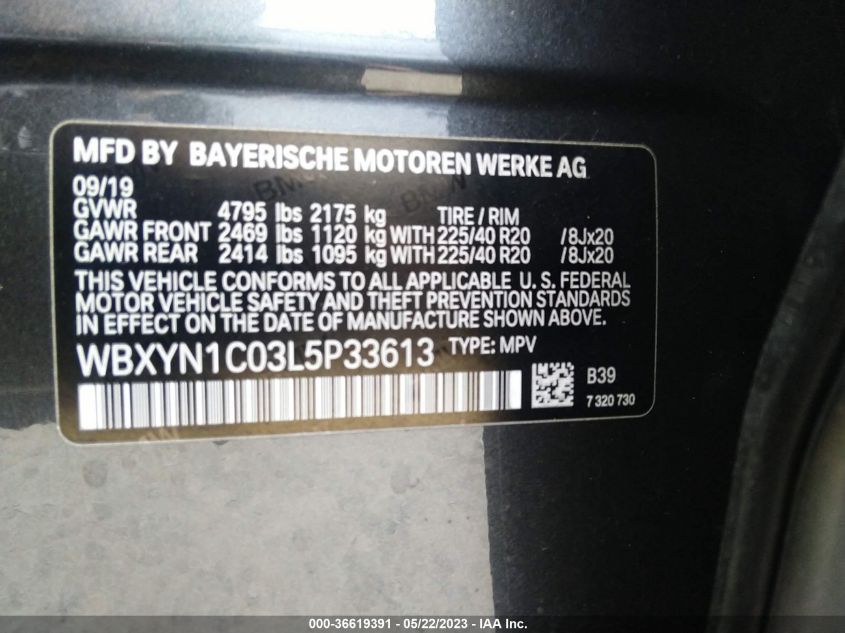 2020 BMW X2 M35I - WBXYN1C06L5P80649