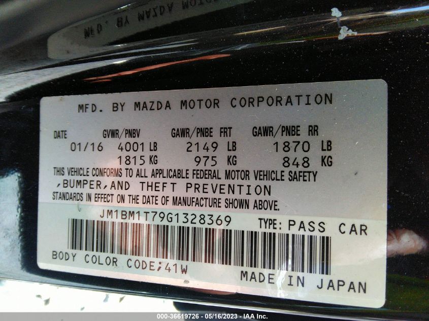 2016 MAZDA MAZDA3 I SPORT - JM1BM1T79G1328369