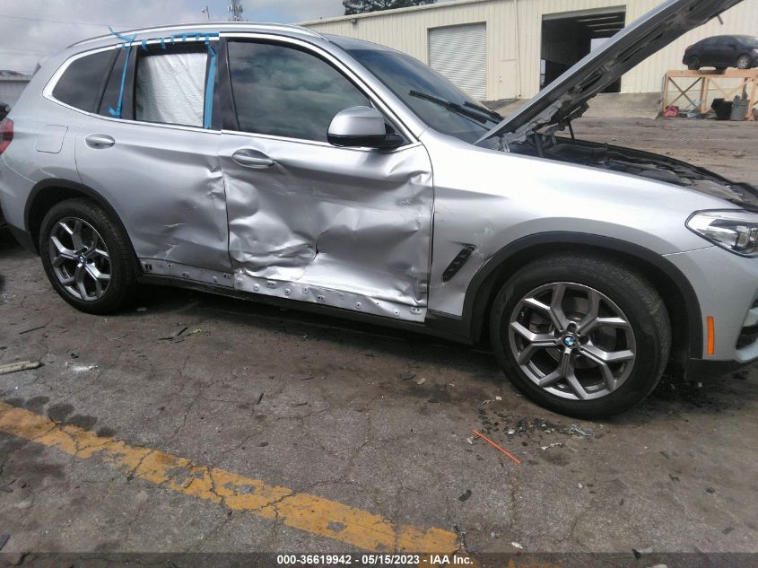 2021 BMW X3 SDRIVE30I - 5UXTY3C08M9F93905
