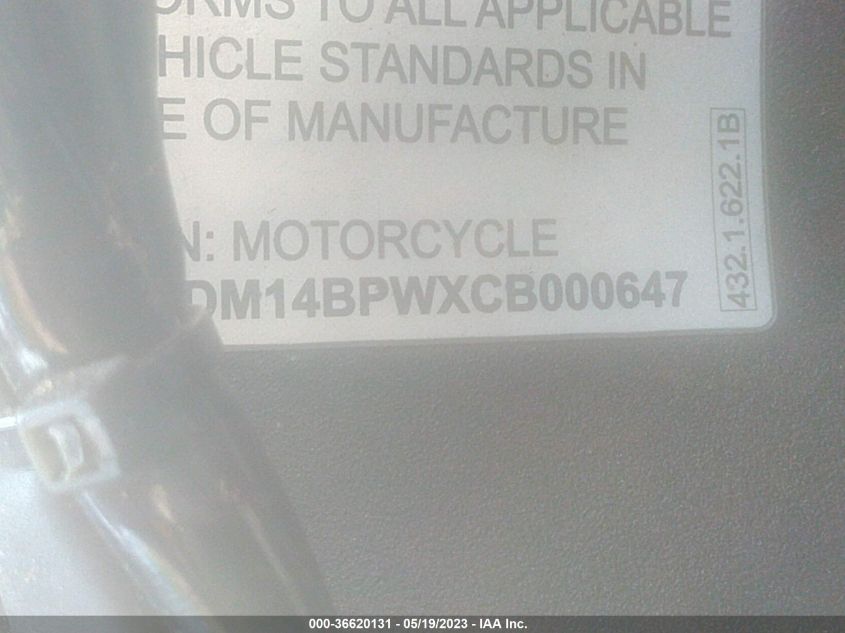 2012 DUCATI SUPERBIKE 1199 PANIGALE/S - ZDM14BPWXCB000647