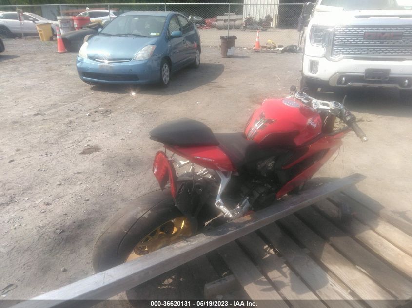 2012 DUCATI SUPERBIKE 1199 PANIGALE/S - ZDM14BPWXCB000647