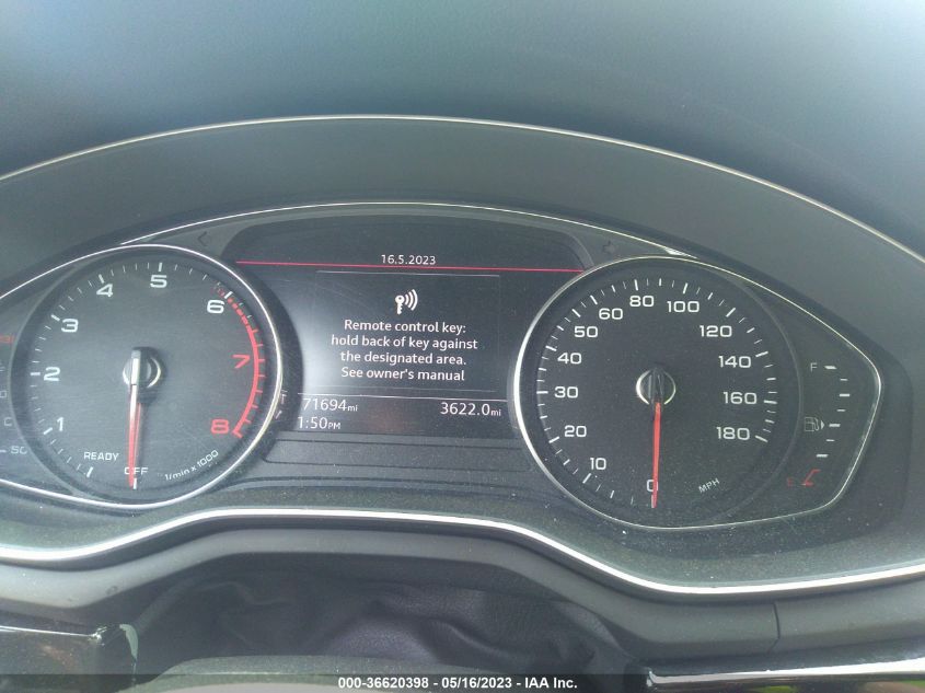 2017 AUDI A4 PREMIUM PLUS - WAUENAF49HN071507