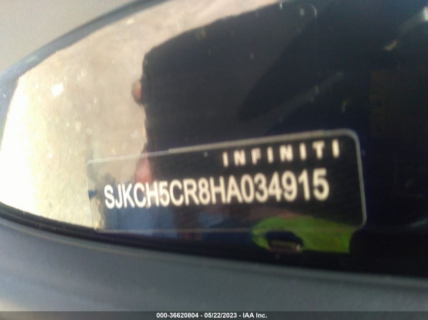 2017 INFINITI QX30 PREMIUM SJKCH5CR8HA034915