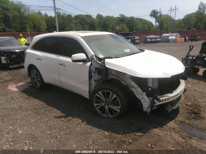 2019 ACURA MDX W/TECHNOLOGY PKG - 5J8YD4H52KL025337