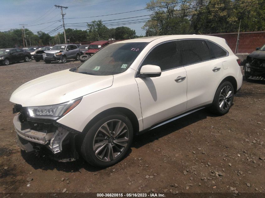 2019 ACURA MDX W/TECHNOLOGY PKG - 5J8YD4H52KL025337